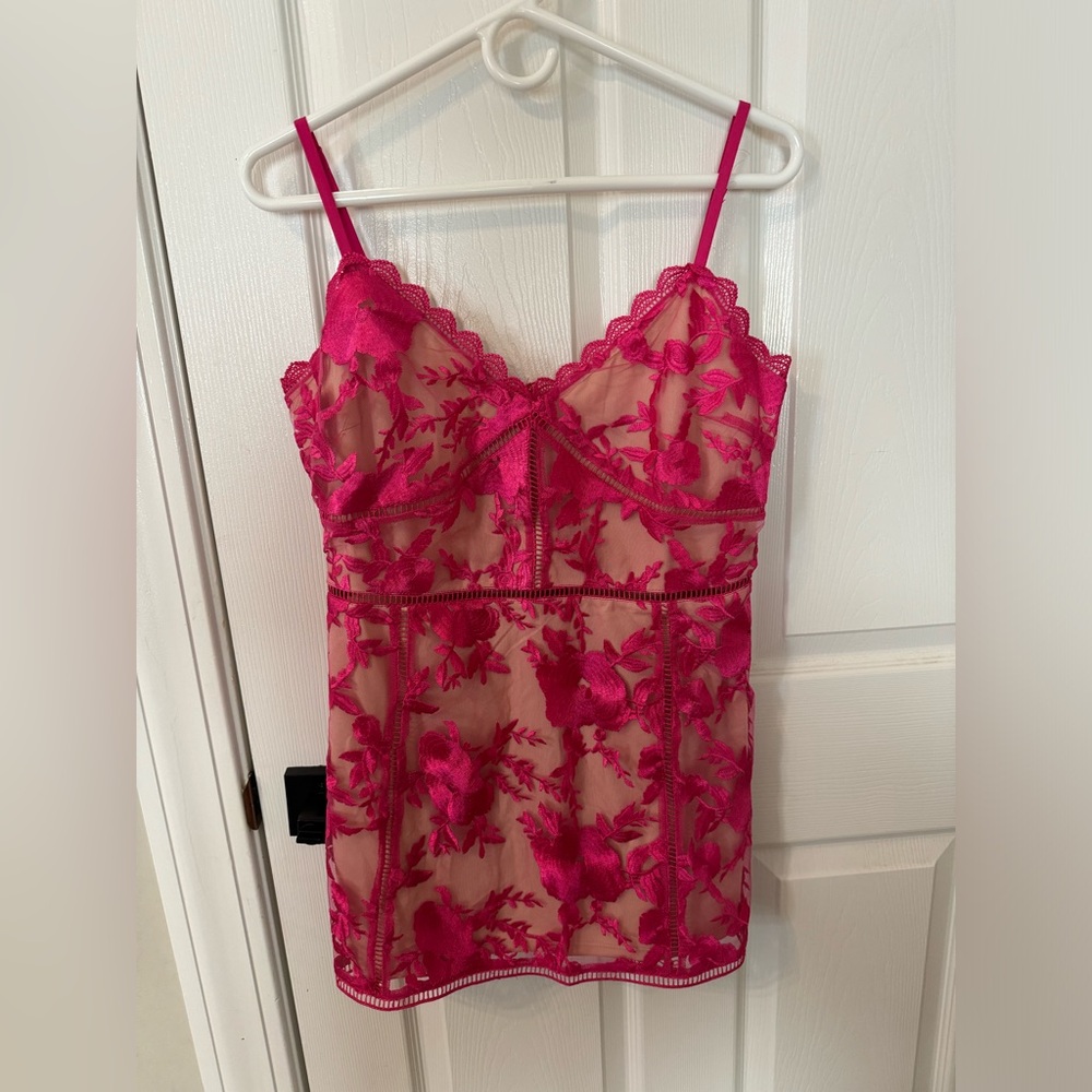 Pink Lace Dress - Picture 2 of 2